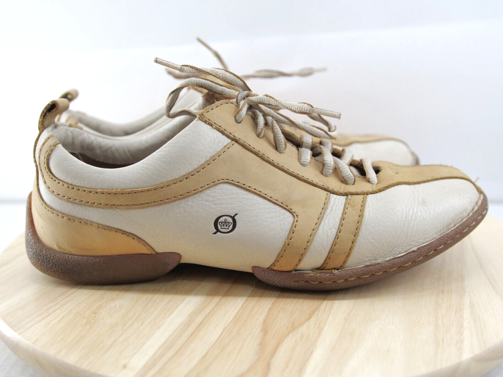 Born M2201‎ Men White Brown Lace Up Sneaker Shoe Size 11 EUR 45